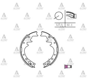 TOYOTA HILUX ARKA FREN BALATASI 85-99  HIACE 84-89 PABUÇLU MAHER