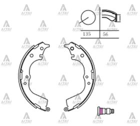 TOYOTA HILUX ARKA FREN BALATASI 99/- LN-145  HIACE 01/- PABUÇLU MAHER