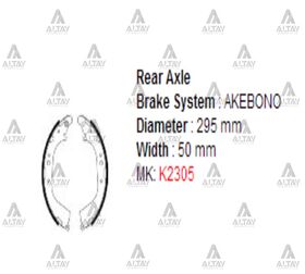 TOYOTA HILUX ARKA FREN BALATASI LN-106 4X4 PABUÇLU MAHER