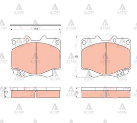 TOYOTA HILUX ÖN FREN BALATASI 06-08 4X4 2.5  LANDCRUISER 04/-  HILUX 08-14 4X4 3.0 MAHER