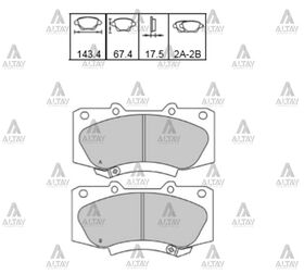 TOYOTA HILUX ÖN FREN BALATASI 08/- 4X4 MAHER