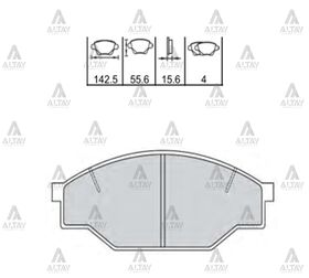 TOYOTA HILUX ÖN FREN BALATASI LN-85  LN-145  HIACE MAHER