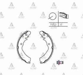MITSUBISHI CARISMA ARKA FREN BALATASI 96-01 PABUÇLU MAHER