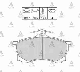 MITSUBISHI CARISMA ÖN FREN BALATASI 96-01 1.6 MAHER