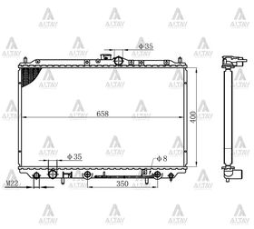 MITSUBISHI CARISMA SU RADYATÖRÜ 96-05 1.6  1.8 BENZİNLİ OTOMATİK (Brazing) MAHER