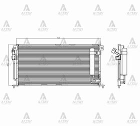 MITSUBISHI LANCER KLİMA RADYATÖRÜ 03/-  MAHER
