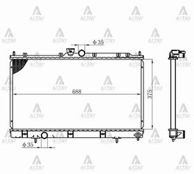 MITSUBISHI LANCER SU RADYATÖRÜ 03/-  MANUEL (Brazing) MAHER