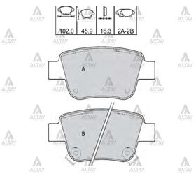 TOYOTA AVENSIS ARKA FREN BALATASI 03/-  D4D DİSK  VERSO (EKSTRA KARBONLU) MAHER