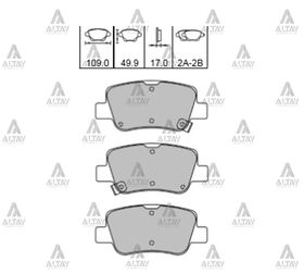 TOYOTA AVENSIS ARKA FREN BALATASI 09/- DİSK MAHER