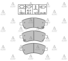 TOYOTA AVENSIS ÖN FREN BALATASI 09/-  COROLLA VERSO 09/- MAHER