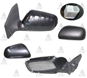 TOYOTA AVENSIS YAN AYNA 03-06 ELEKTRİKLİ ISITMALI OTOMATİK KATLANIR 7 FİŞLİ SOL T.W.