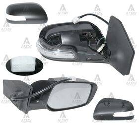 TOYOTA AVENSIS YAN AYNA 06/-  ELEKTRİKLİ ISITMALI OTOMATİK KATLANIR SİNYALLİ SAĞ T.W.
