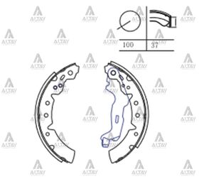 TOYOTA CARINA ARKA FREN BALATASI 97-98 PABUÇLU MAHER