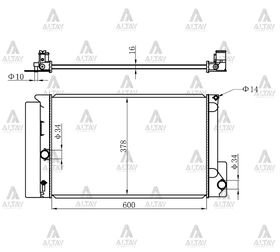 TOYOTA COROLLA SU RADYATÖRÜ 06/-  BENZİNLİ  AURIS MANUEL (Brazing) MAHER