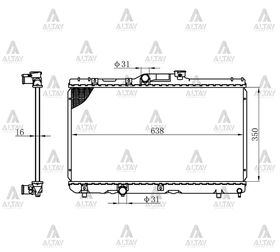 TOYOTA COROLLA SU RADYATÖRÜ 93-00 AE-101111 MANUEL (Brazing) MAHER