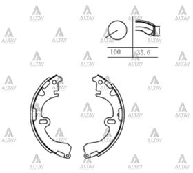 TOYOTA CORONA ARKA FREN BALATASI  COROLLA 97-01 PABUÇLU MAHER