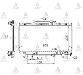 TOYOTA CORONA SU RADYATÖRÜ 93-98 OTOMATİK (Brazing) MAHER