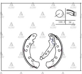 TOYOTA YARIS ARKA FREN BALATASI 06/-   11/-  14/- PABUÇLU MAHER