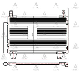 TOYOTA YARIS KLİMA RADYATÖRÜ 06/-  BENZİNLİ MAHER