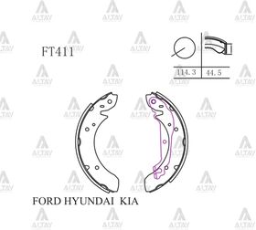HYUNDAI SONATA ARKA FREN BALATASI PABUÇLU 85-98 MAHER