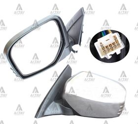 MITSUBISHI L200 YAN AYNA ELEKTRİKLİ ISITMALI OTOMATİK KATLANIR KROM 06/-  SOL T.W.
