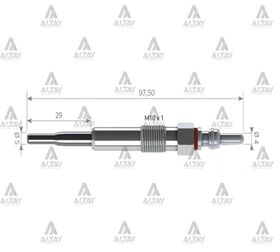 VOLKSWAG CADDY III  GOLF  JETTA  PASSAT 1.9 TDI 2005/-  TRANSPORTER T5 1.9 TDI 06/-  KIZDIRMA BUJİSİ 5V SVAC