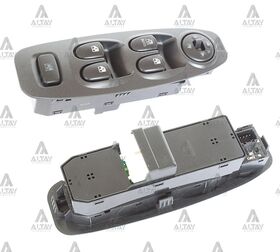 HYUNDAI ACCENT CAM AÇMA DÜĞMESİ 03-06 AYNA AYAR DÜĞMELİ SİYAH ÖN SOL MAHER