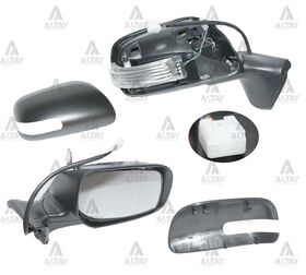 TOYOTA AURIS YAN AYNA 10-12 ELEKTRİKLİ ISITMALI SİNYALLİ OTOMATİK KATLANIR SAĞ T.W.