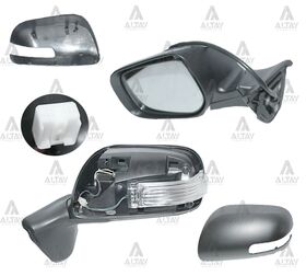 TOYOTA AURIS YAN AYNA 10-12 ELEKTRİKLİ ISITMALI SİNYALLİ OTOMATİK KATLANIR SOL T.W.