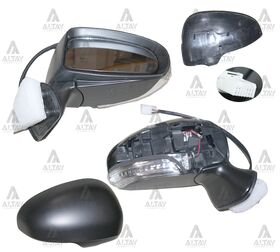 TOYOTA AVENSIS YAN AYNA 09-15 ELEKTRİKLİ ISITMALI OTOMATİK KATLANIR SİNYALLİ SAĞ T.W.