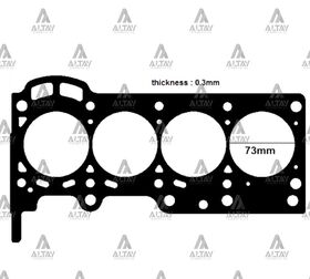 TOYOTA YARIS SİLİNDİR KAPAK CONTA 1.3 2SZ-FE  SIRION  YRV  TERIOS 1.3 ÇELİK K3-VE MAHER