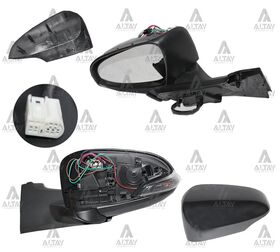 TOYOTA YARIS YAN AYNA 12-14 ELEKTRİKLİ ISITMALI SİNYALLİ SOL T.W.