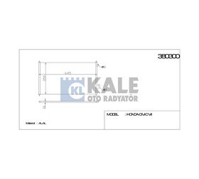 HONDA KLİMA RADYATÖRÜ CIVIC 01-06 615x360x16 KALE