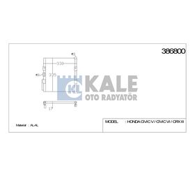 HONDA KLİMA RADYATÖRÜ CIVIC 92-95 359x328x16 KALE