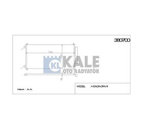 HONDA KLİMA RADYATÖRÜ CRV 07-12 705x364x16 KALE