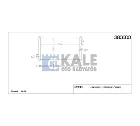HONDA KLİMA RADYATÖRÜ CRV 95-02 INTEGRA 1.8I 97-00 581x366x16 KALE