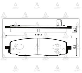 HYUNDAI i10 ÖN FREN BALATASI  PICANTO 07-10 SECO
