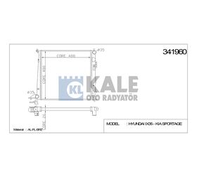 HYUNDAI ix35 SU RADYATÖRÜ (MT) 10/- SPORTAGE 10- CRDI KALE