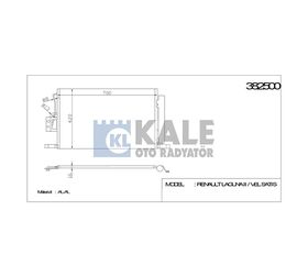 HYUNDAI KLİMA RADYATÖRÜ (MT) SANTAFE 06- DİZEL 693x479x16 KALE