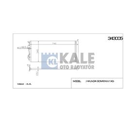 HYUNDAI KLİMA RADYATÖRÜ SONATA 01-04 KALE