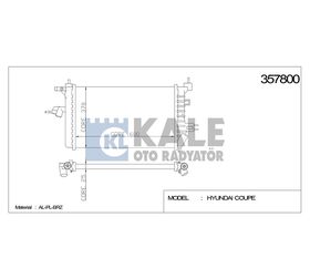 HYUNDAI SU RADYATÖRÜ (AT) ELANTRA 01- 377x648x16 KALE
