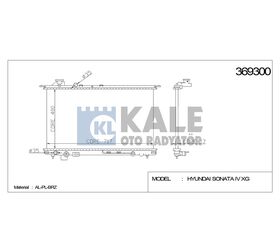 HYUNDAI SU RADYATÖRÜ (AT) SONATA 98-05 403x718x18 KALE