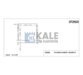 HYUNDAI SU RADYATÖRÜ (MT) ACCENT 00-06 1.3 335x317x16 KALE