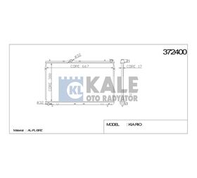 HYUNDAI SU RADYATÖRÜ (MT) ELANTRA 96-00 378x669x18 KALE