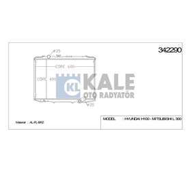 HYUNDAI SU RADYATÖRÜ (MT) H100 97-04 L300 2.5D 2.4 26mm KALE