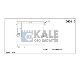KIA KLİMA RADYATÖRÜ SORENTO 02- KALE