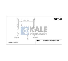KIA SU RADYATÖRÜ (MT) CARNIVAL I-II 99- 2.9 CRDI KALE