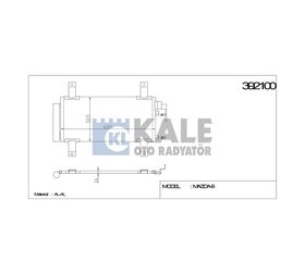 MAZDA 6 KLİMA RADYATÖRÜ MAZDA 6 02-07 652x322x16 KALE