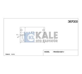 MAZDA 626 KLİMA RADYATÖRÜ 98- 570x358x18 KALE