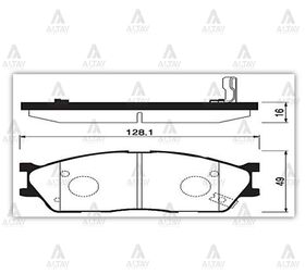 MAZDA 626 ÖN FREN BALATASI 92-97  RIO 04-05 SECO